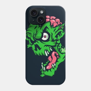 Gnarly Zombie Head Phone Case