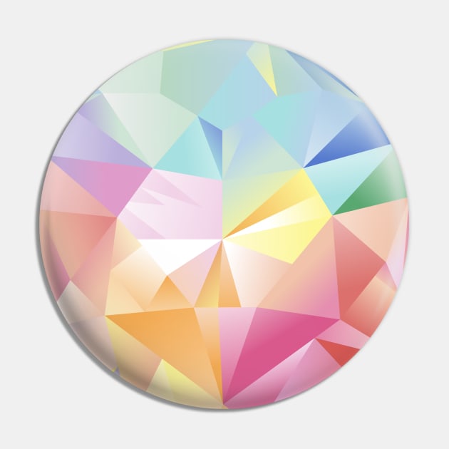 Rainbow Crystal Pin by Silvercrystal