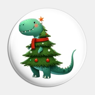 Cute Dino christmas tree Pin