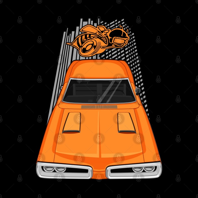 Dodge Coronet Super Bee 1970 - orange by V8social