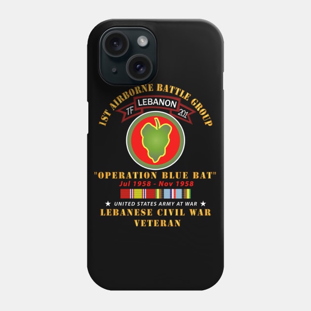 1st Airborne BattleGroup - 24th ID - Lebanon Civil  War w AFEM SVC Phone Case by twix123844