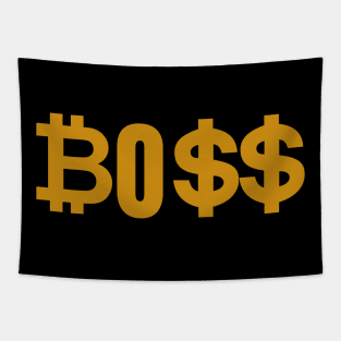 Bitcoin Boss Tapestry