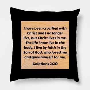 Bible Verse Galatians 2:20 Pillow