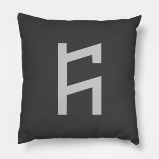 𐰜 - Letter ÖK/ÜK/KÖ/KÜ - Old Turkic Alphabet Pillow