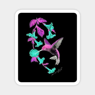 Neon Hummingbird - Fantasy Magnet