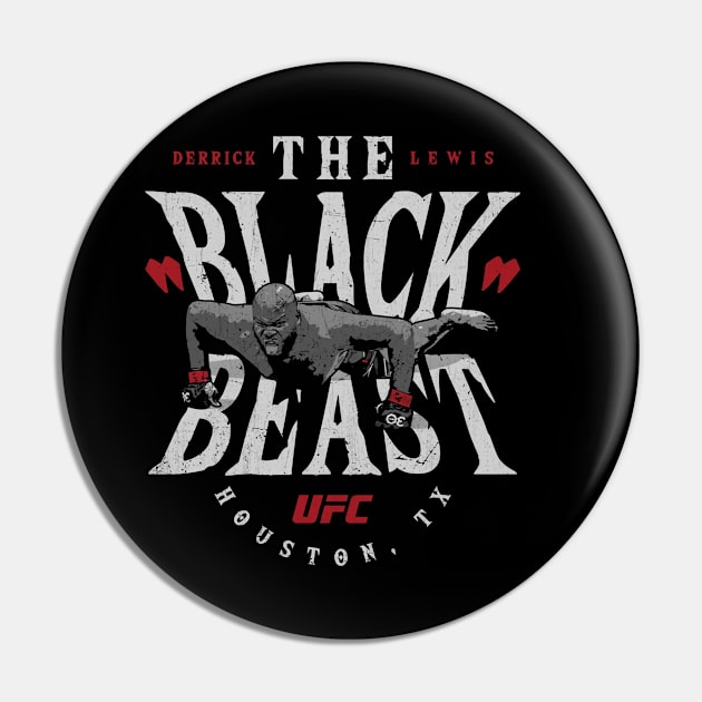 Derrick Lewis The Black Beast Pin by artbygonzalez