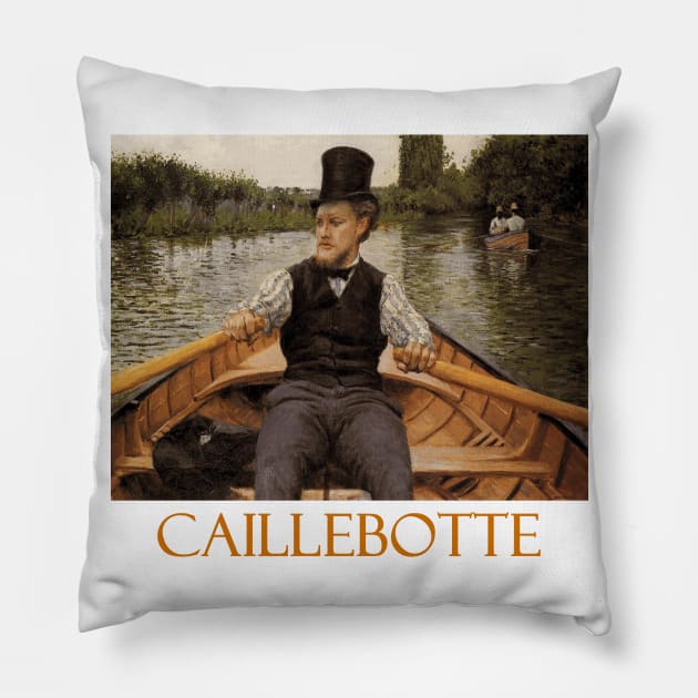 Boating Party (1877) by Gustave Caillebotte Pillow by Naves