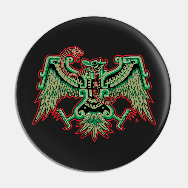Aguila Azteca - Aztec - Pin | TeePublic