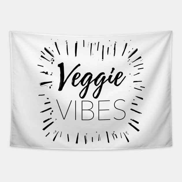 Veggie Vibes Tapestry by IllustratedActivist