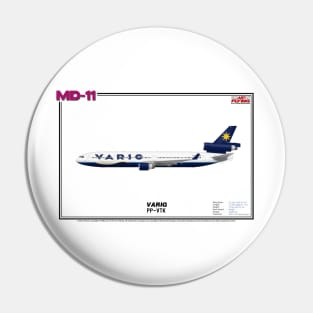 McDonnell Douglas MD-11 - VARIG (Art Print) Pin