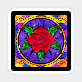 Classic Rose Vitral Magnet