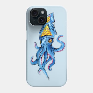 Blue octopus Phone Case