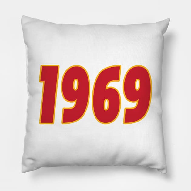 Kansas City LYFE 1969 World Champs Pillow by OffesniveLine