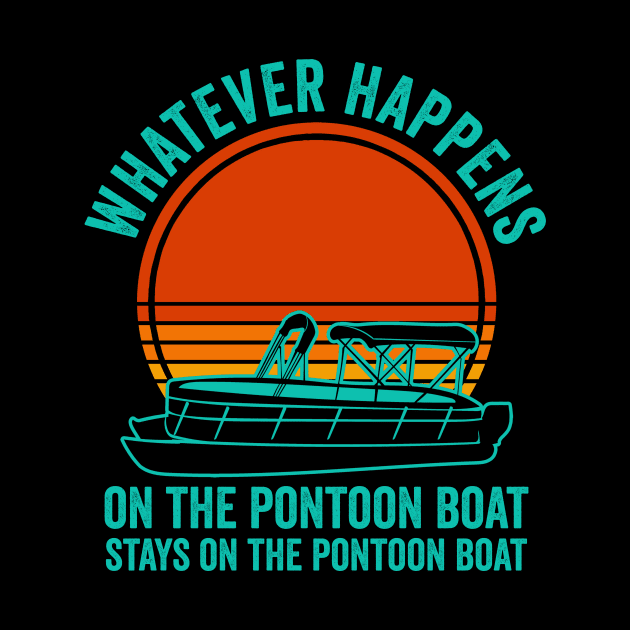Pontoon Boat Party Funny Pontoon Lover Vintage by Visual Vibes