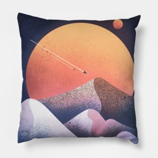 Blue planet dunes Pillow