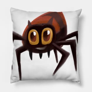 Cute Spider Drawing Pillow