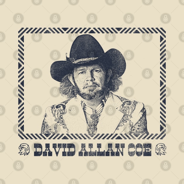 David Allan Coe //// Retro Style Fan Design by DankFutura