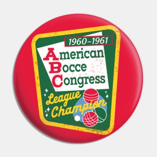 American Bocce Congress 1960-1961 League Champion Pin