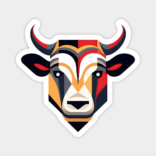 The Bull The King Magnet by HeyDesignCo