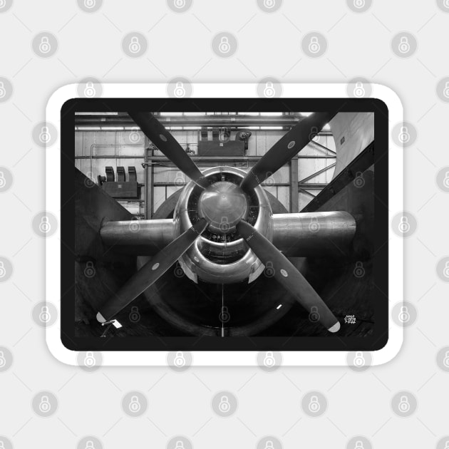 B-29 Super-fortress Engine in the Altitude Wind Tunnel Magnet by immortalpeaches