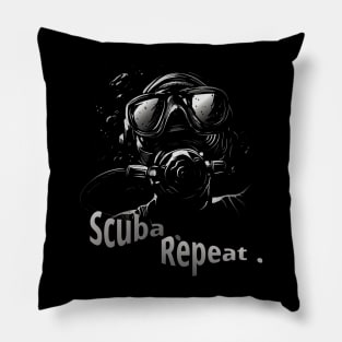 Scuba Repeat - Scuba Life - Scuba Lovers Pillow