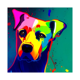 Dog - Splash Themed Art T-Shirt