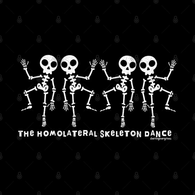 The Homolateral Skeleton Dance v1 white by SherringenergyTeez