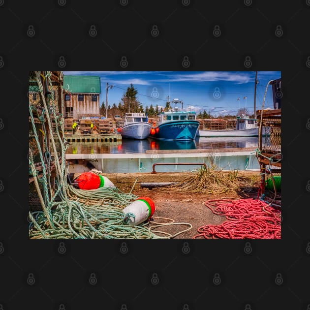 Lobster Traps Murray Harbour PEI by Robert Alsop