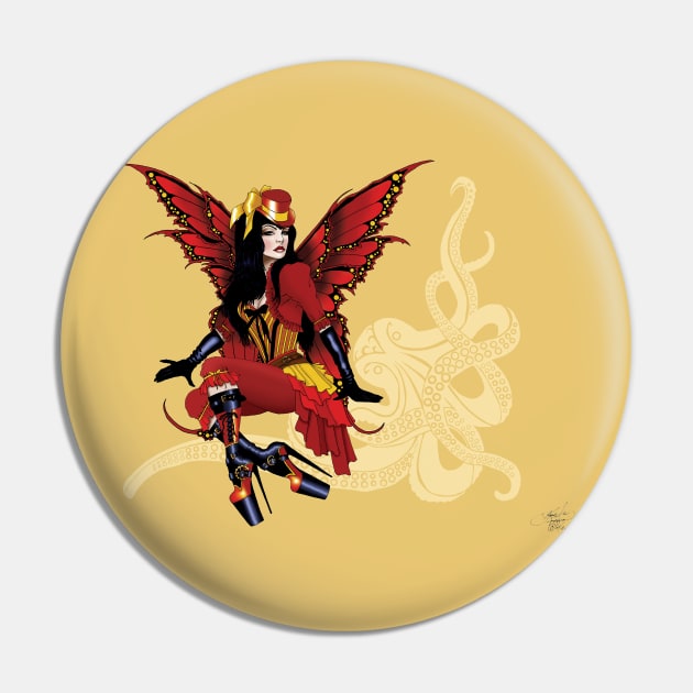 Victoria Steampunk Fairy Pin by tigressdragon