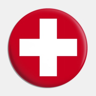 Switzerland Flag Emblem Pin