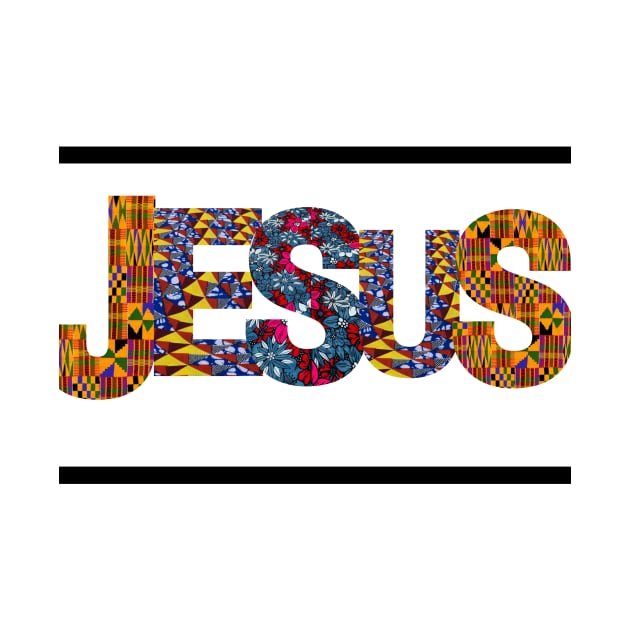 Jesus kente inspired tee by NewCreation