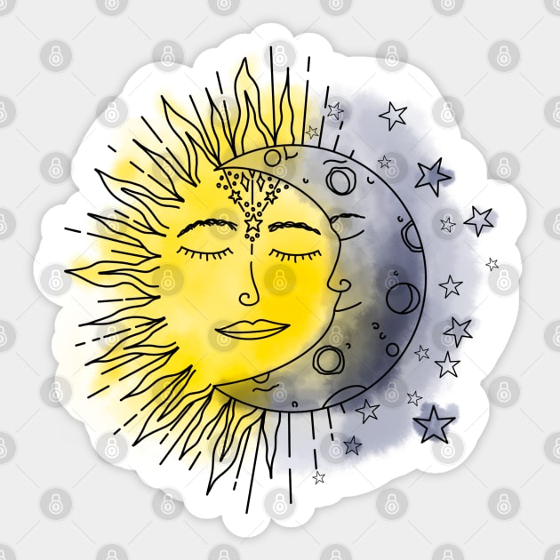 Celestial Sun Sticker