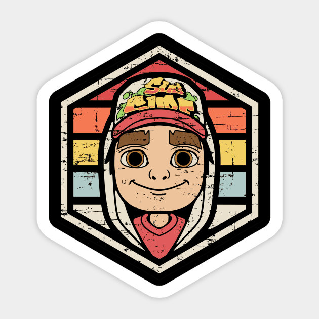 Retro Badge Subway Surfers Jake - Subway Surfers - Pin