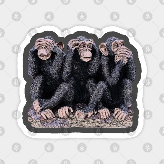 METAL MAGNET Monkeys Speak Hear See No Evil Banana Humor Monkey MAGNET METAL MAGNET Monkeys Speak Hear See No Evil Banana Humor Monkey MAGNET