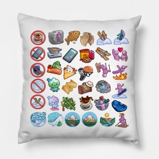 Sims 4 Snowy Escape Sticker Pack Pillow