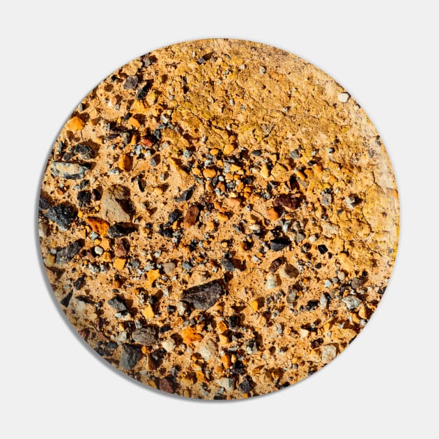 Orange Clay With Crushed Stones Pin by textural