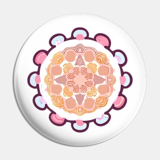 mandala Clamber Paintmandala Creep Pencil Pin