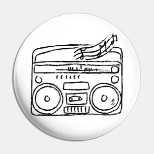 Boom Box Pin