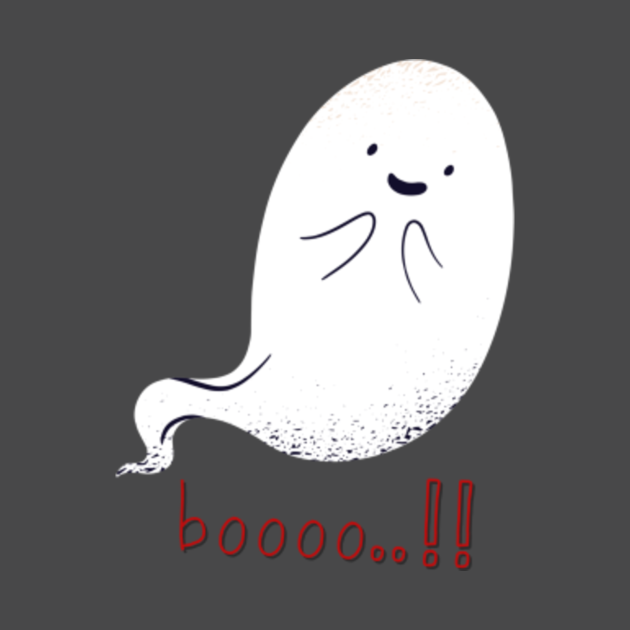 Ghost boo ! Cute - Halloween Ghosts - T-Shirt | TeePublic