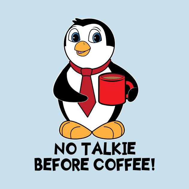 Penguin with Coffee by PenguinCornerStore