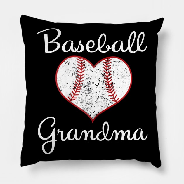 Vintage Baseball Grandma Pillow by Chicu