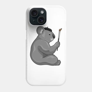 Koala Painting Paint brush Phone Case