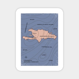 Hispaniola Weather map Magnet