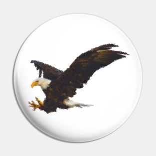 Low Poly Eagle Pin