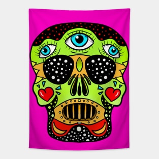 Candy skull 3 Tapestry