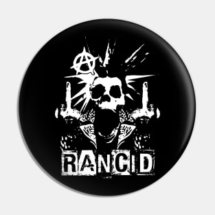 rancid skeleton punk Pin