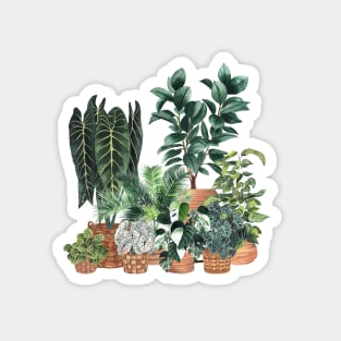 Plant Gang Illustration Magnet