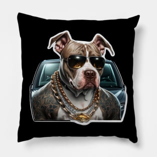 pit bull terrier Pillow