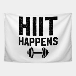 HIIT Happens Workout Fitness Artwork/Design Tapestry