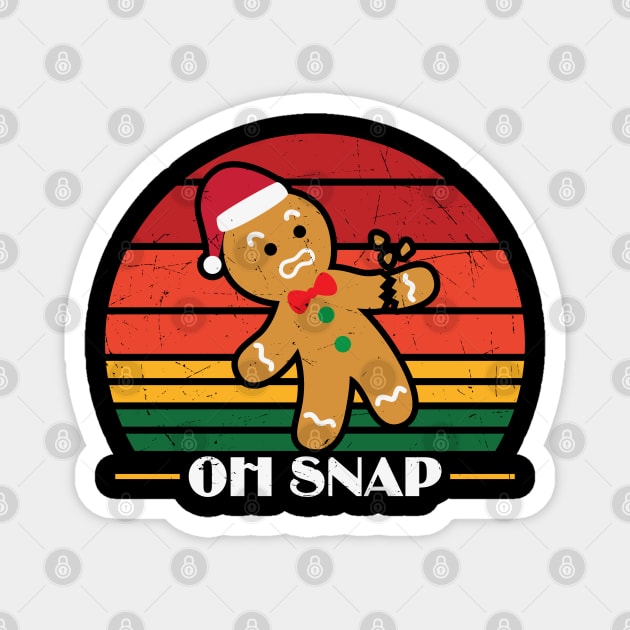 Oh Snap gingerbread Magnet by MZeeDesigns